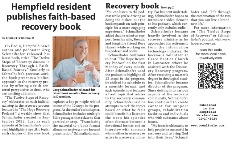 Hempfield Merchandiser Article from 1/17/2024